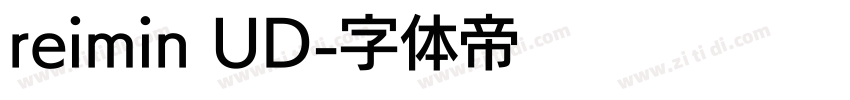 reimin UD字体转换